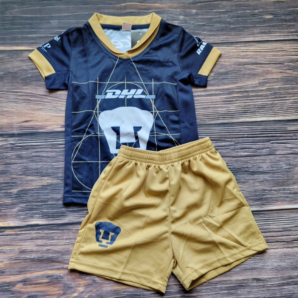 Pumas unam away kid's soccer Jersey and shorts
